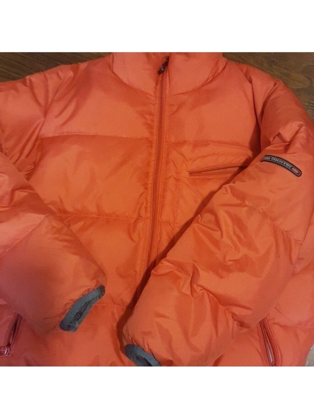 Free Country Boys Orange Gray Coat Size Medium